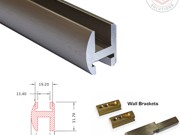 Boston Superior Header Kit - Adaptable to Boston Hinges - Brushed Nickel